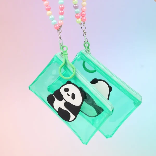 WPBGWC000226-0227-02 Cute Cartoon Panda Trendy Coin Purse Card Holder Mini Bag