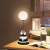 WPLSLM000367-01 Cute Panda and Moon Table Lamp Creative Bedroom Night Light
