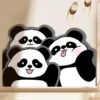 Cute Panda Bathroom Rug Quick-Dry Absorbent Non-Slip Bath Mat