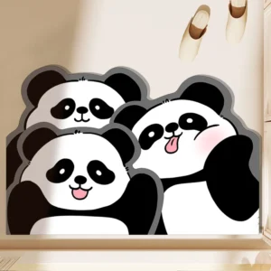 Cute Panda Bathroom Rug Quick-Dry Absorbent Non-Slip Bath Mat