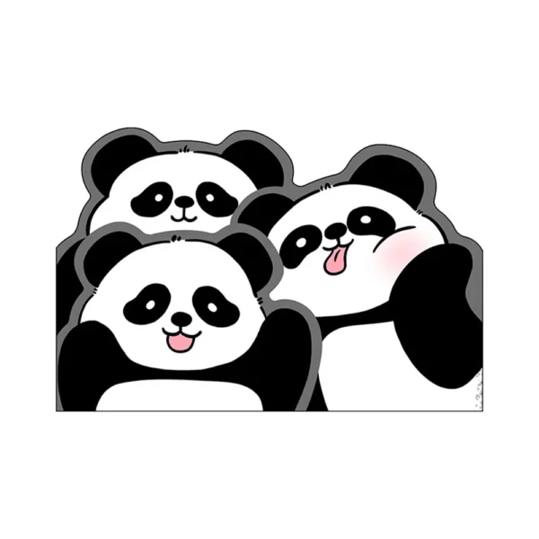 WPHHCR000297-0300-03 Cute Panda Bathroom Rug Quick-Dry Absorbent Non-Slip Bath Mat