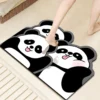 WPHHCR000297-0300-04 Cute Panda Bathroom Rug Quick-Dry Absorbent Non-Slip Bath Mat