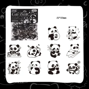 WPDCSK000287-03 Cute Panda Creative Sticker Set for Journaling Decoration