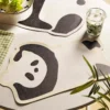 WPLSCS000371-03 Cute Panda Shaped Placemat Waterproof Desk Mat 2-Pcs Set
