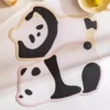 WPLSCS000371 Cute Panda Shaped Placemat Waterproof Desk Mat 2-Pcs Set