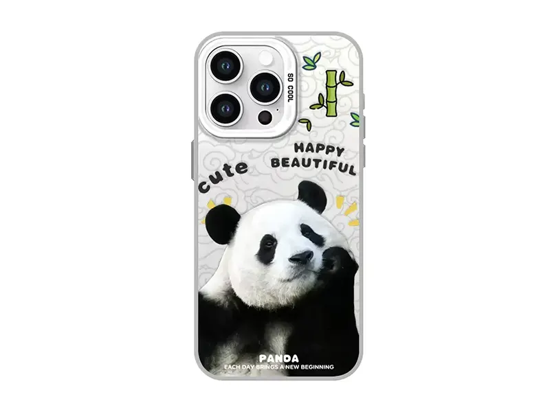 Cute Panda Fu Bao Print Apple iPhone Protective Case