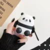 Giant Panda Shaped Soft Silicone Apple AirPods Protective Case