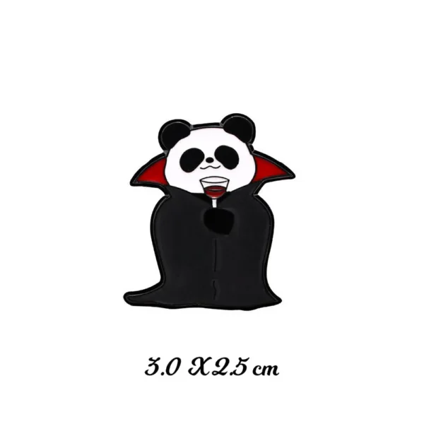 WPDCFM000289 Halloween Panda Gift Badge Backpack Decor Fun Brooch Pin