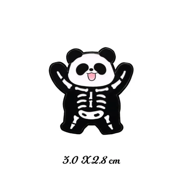 WPDCFM000290 Halloween Panda Gift Badge Backpack Decor Fun Brooch Pin