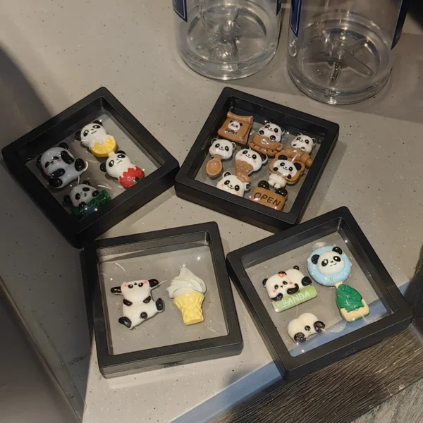 Multi-style Cute Panda Fridge Magnet Cultural Souvenir Gift Set