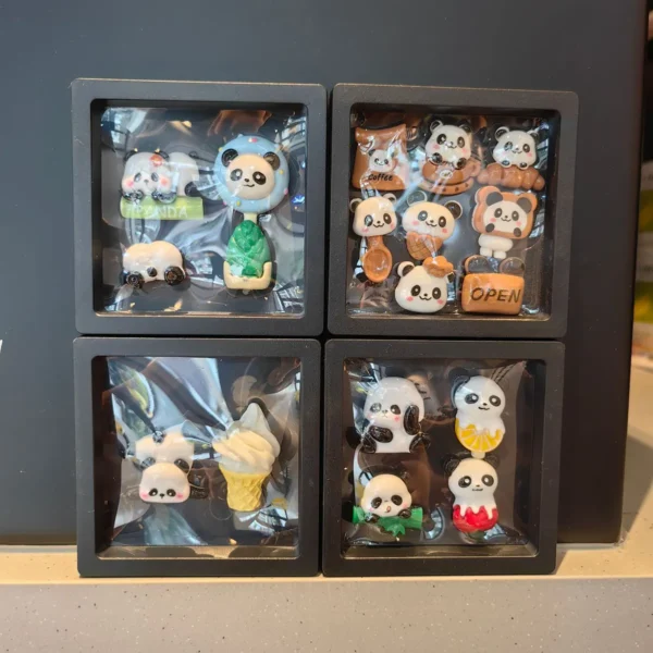 Multi-style Cute Panda Fridge Magnet Cultural Souvenir Gift Set