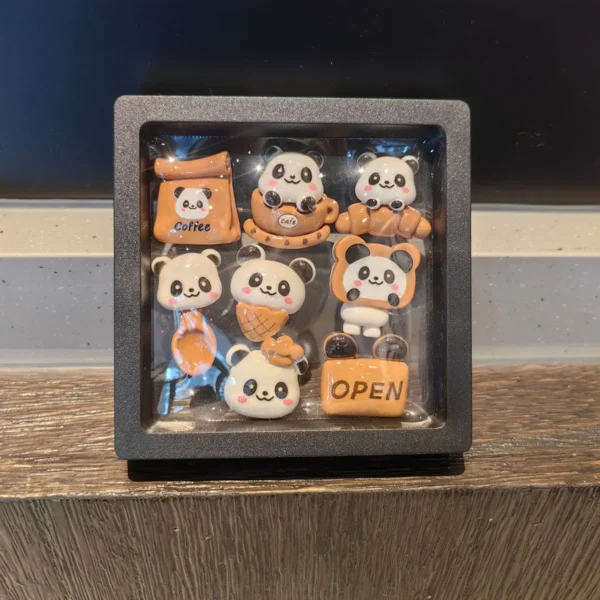 Multi-style Cute Panda Fridge Magnet Cultural Souvenir Gift Set