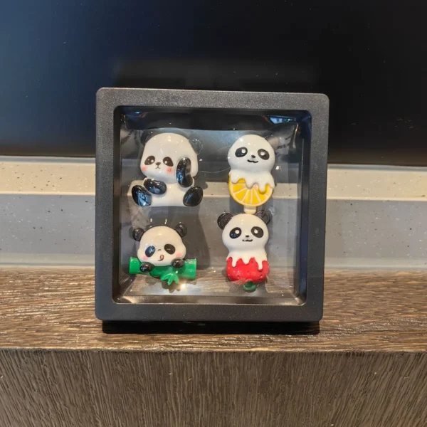 Multi-style Cute Panda Fridge Magnet Cultural Souvenir Gift Set