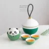 Panda and Dragon Boat Festival Travel Tea Set Chinese Style Gift