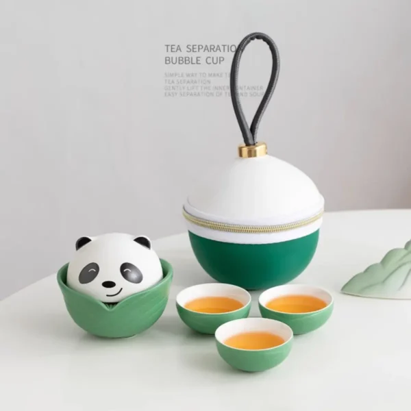 Panda and Dragon Boat Festival Travel Tea Set Chinese Style Gift