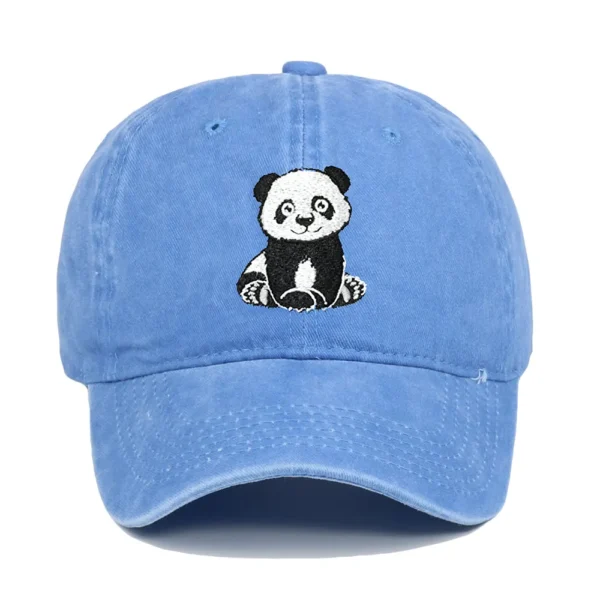 Panda Embroidery Baseball Cap Snapback Casual Sun Hat