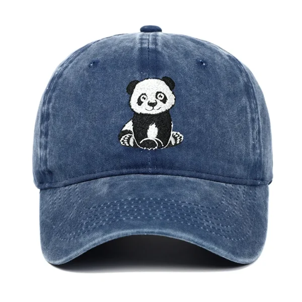 Panda Embroidery Baseball Cap Snapback Casual Sun Hat