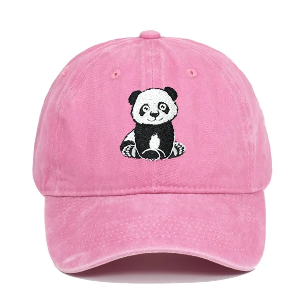 Panda Embroidery Baseball Cap Snapback Casual Sun Hat