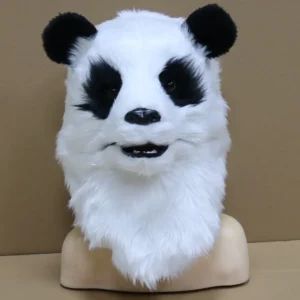 WPCTHAHW0731-01 Plush Glowing Panda Headwrap Halloween Mask Scary Prop