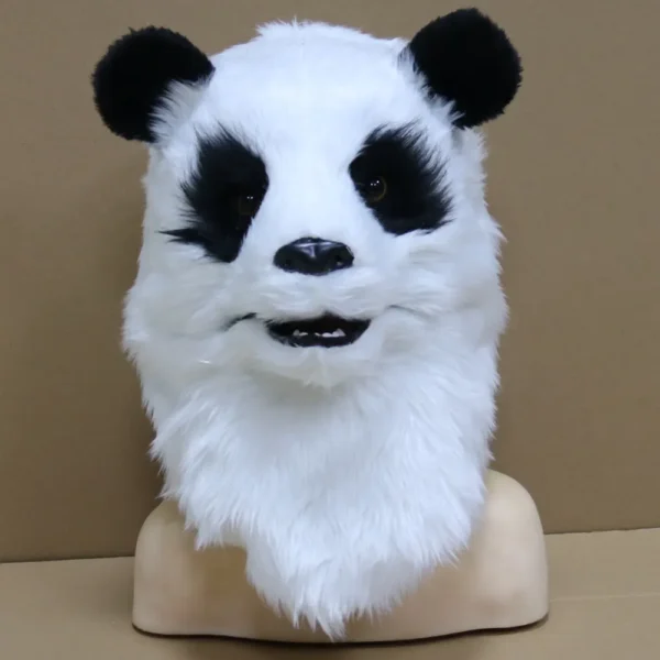 WPCTHAHW0731-01 Plush Glowing Panda Headwrap Halloween Mask Scary Prop