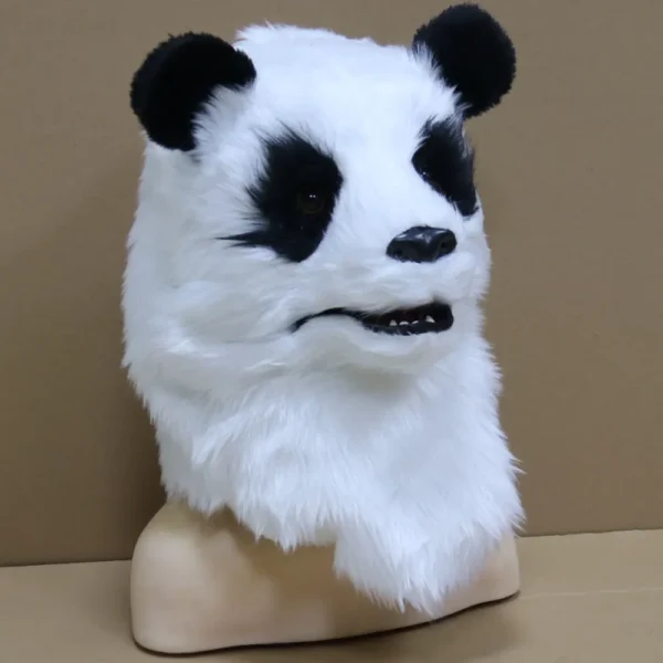WPCTHAHW0731-03 Plush Glowing Panda Headwrap Halloween Mask Scary Prop