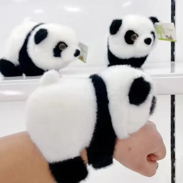 WPDTPT000186-03 Plush Panda Toy Bracelet Adorable Wristband Plush Doll Toy