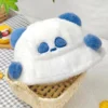 WPCTHABH0730-02 Plush Thick Winter Cute Panda Shaped Bucket Hat for Women
