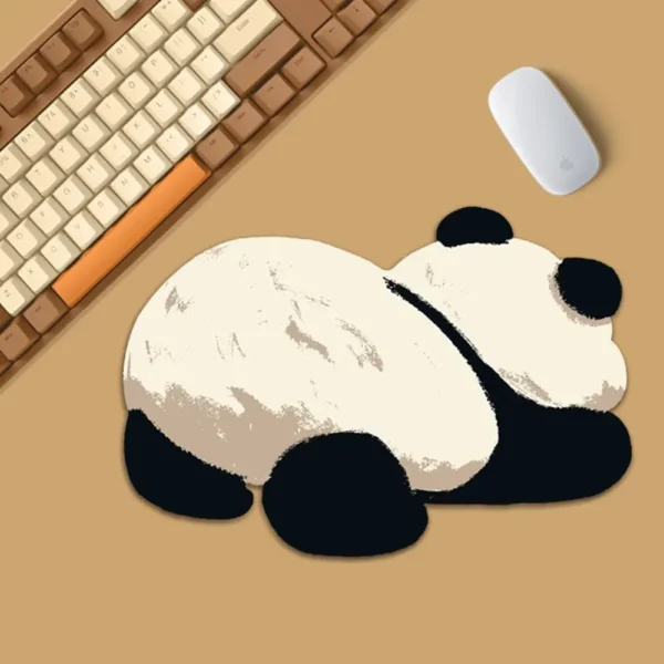 WPASMP001172-01 Stretching Panda Cute Mouse Pad Non-Slip Desk Mat