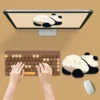 WPASMP001172-02 Stretching Panda Cute Mouse Pad Non-Slip Desk Mat