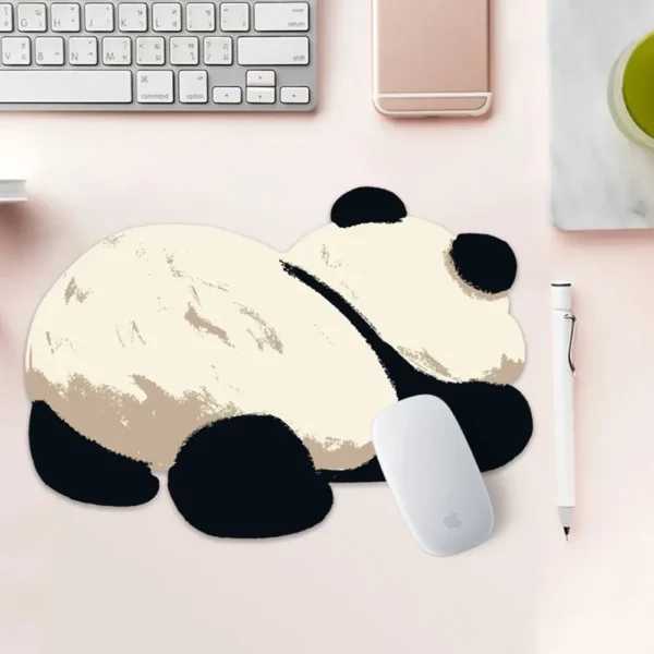 WPASMP001172-03 Stretching Panda Cute Mouse Pad Non-Slip Desk Mat