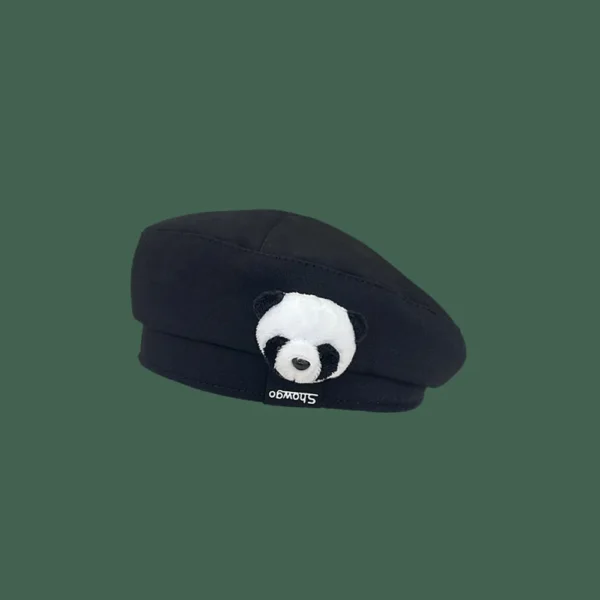 WPCTHABR0734 Sweet Cute Panda Beret for Women Fashionable Versatile Hat