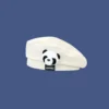 WPCTHABR0735 Sweet Cute Panda Beret for Women Fashionable Versatile Hat White