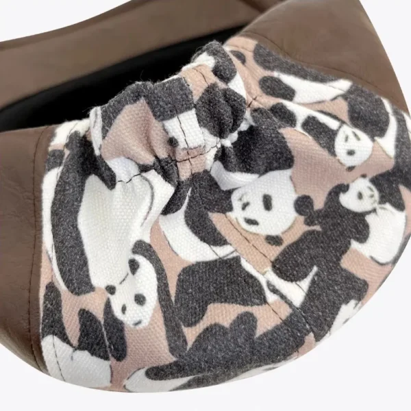 WPCTHABR0732-0733-03 Vintage Patchwork Panda Design Beret Street Fashion Hat