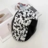 WPCTHABR0732 Vintage Patchwork Panda Design Beret Street Fashion Hat
