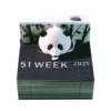 WPLSCD000377 Creative 3D Panda 2025 Desk Calendar Paper Sculpture Gift