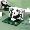WPLSCD000376 Creative 3D Panda 2025 Desk Calendar Paper Sculpture Gift