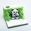 WPLSCD000378 Creative 3D Panda 2025 Desk Calendar Paper Sculpture Gift